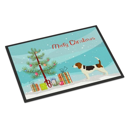 Carolines Treasures 24 x 36 in. Beagle Christmas Tree Indoor or Outdoor Mat CK3519JMAT